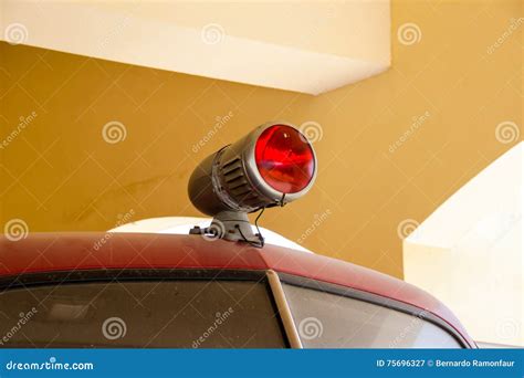 Old siren ambulance light stock image. Image of vehicle - 75696327