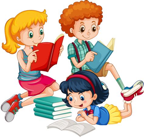 Kids Reading Clipart Children Reading Clipart Png Download Full ...