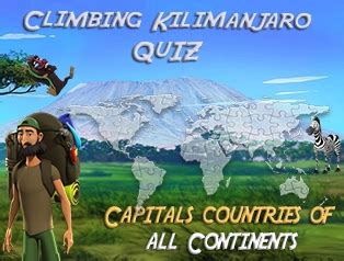 World Capitals quiz : Climbing mountain game