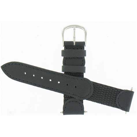 Swiss Army Brand 20194 Original Series 17mm Black Nylon & Leather ...