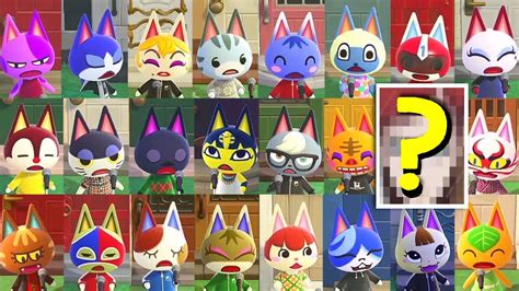 All 23 Cat Villagers Singing Bubblegum K.K. Simultaneously in Animal Crossing: New Horizons ...