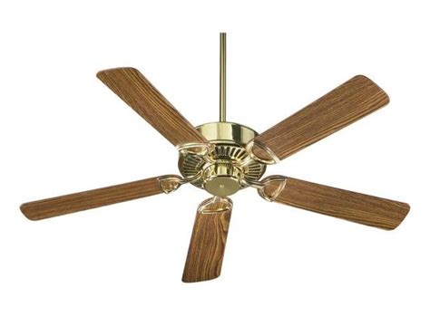 Quorum Polished Brass Ceiling Fan Polished Brass 43525-2 From Estate Collection