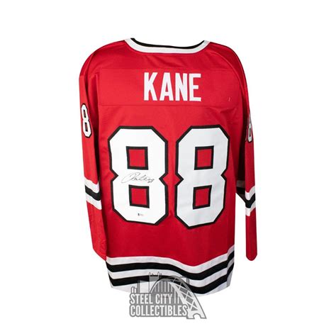 Patrick Kane Autographed Chicago Custom Hockey Jersey - BAS COA | Steel ...