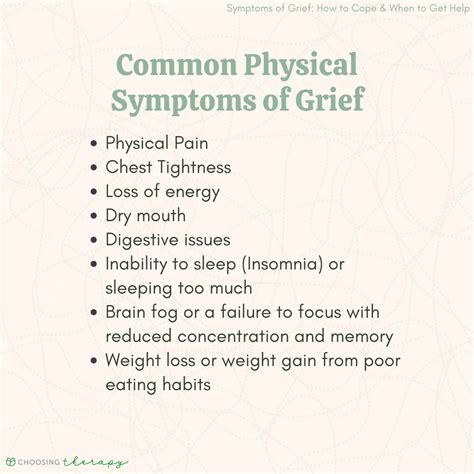 Signs and Symptoms of Grief: What to Expect