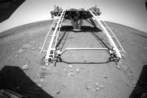 China's Zhurong rover takes first drive on Mars - BBC News