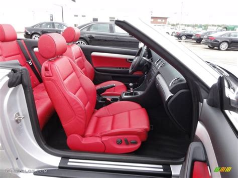 Red Interior 2007 Audi S4 4.2 quattro Cabriolet Photo #54897461 ...