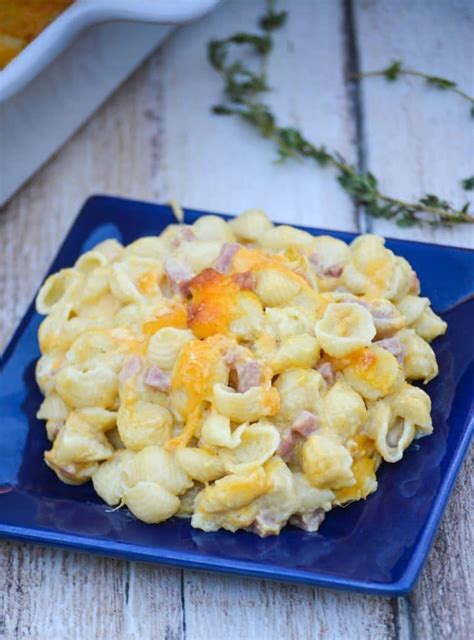 Macaroni & Cheese With Ham - The Quicker Kitchen