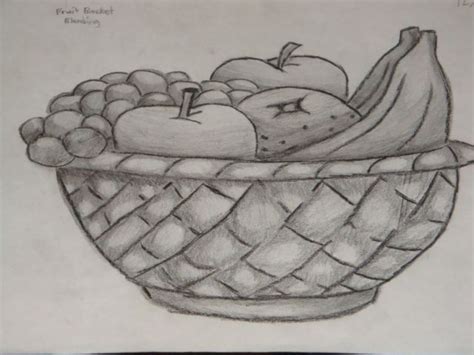 amazinglty draw fruit bowl | Fruits Basket Shading by ...