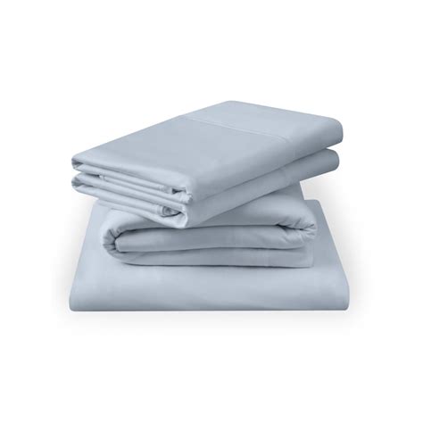 TEMPUR-PEDIC Split King 400-Thread-Count Lyocell Sleepy Blue Bed-Sheet ...