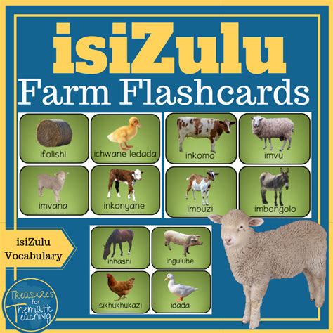 IsiZulu Farm Flashcards Zulu Language, English Phonics, Teaching Teachers, English Writing ...