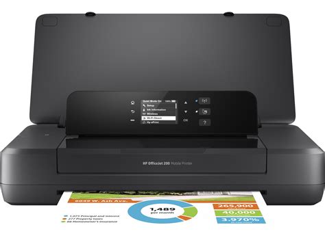 HP Officejet 200 Mobile inkjet printer Colour 4800 x 1200 DPI A4 Wi-Fi, 245 in distributor ...