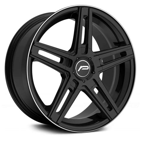 PACER® 788B TRADITION Wheels - Gloss Black with Lip Stripe Rims