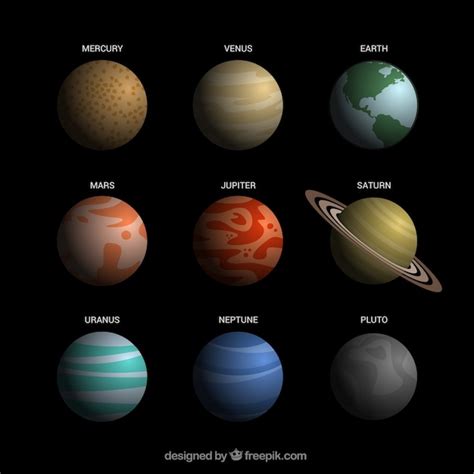 Free Vector Realistic Planets Of The Solar System 12936 | The Best Porn Website