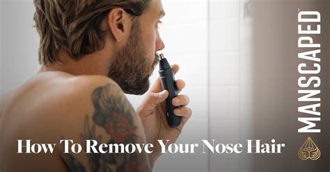 Nose Hair Removal - Tips & Tricks For Removing Nose Hair | MANSCAPED™ Blog