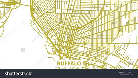 Detailed Vector Map Buffalo Gold Title Stock Vector (Royalty Free) 721546177 | Shutterstock