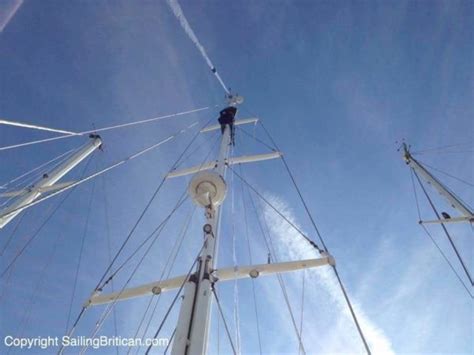 Sailboat Christmas Decorations - Turning the mast into a Christmas Tree - Sailing Britican