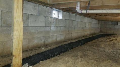 Crawl Space French Drain Installation In Chesapeake, VA | Hawk ...