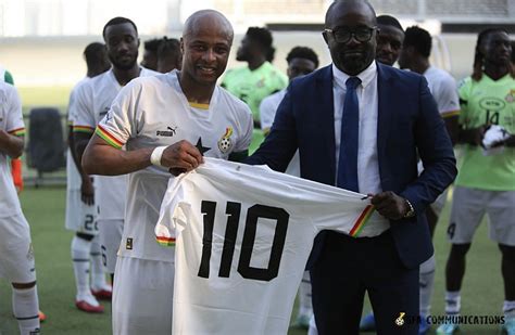 Dede Ayew becomes first Black Stars player to appear in 110 matches