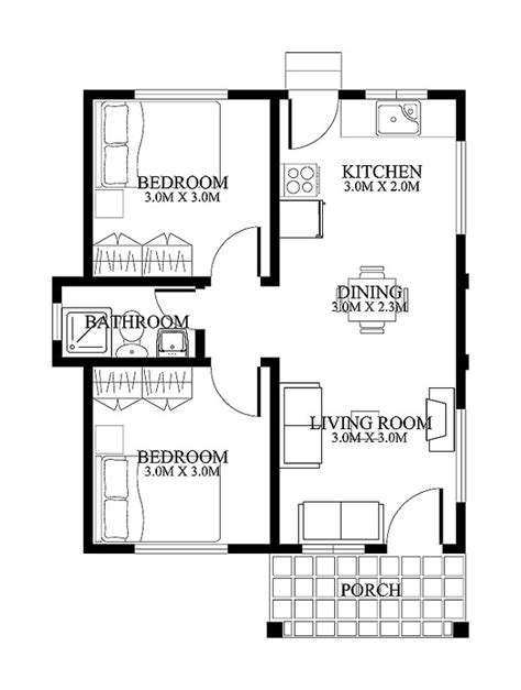 Small House Designs - SHD-2012001 | Pinoy ePlans