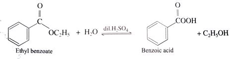 Ethyl benzoate to benzoic acid?