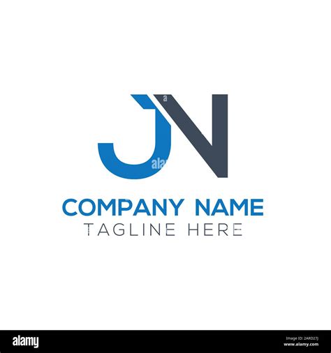 letter JN Logo Design Vector Template. Initial Linked Letter Design JN ...