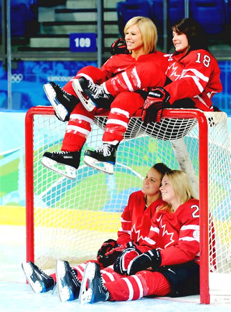 Tessa Bonhomme • Catherine Ward • Marie Philip • Haley Irwin ••• Team Canada, Vancouver 2010 ...