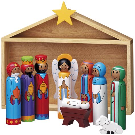 Wooden Nativity Set | Lanka Kade | Traditional Wooden Toys
