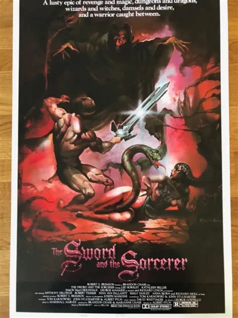 LARGE MOVIE POSTER The Sword and the Sorcerer 430mm x 650mm EUR 4,64 - PicClick IT