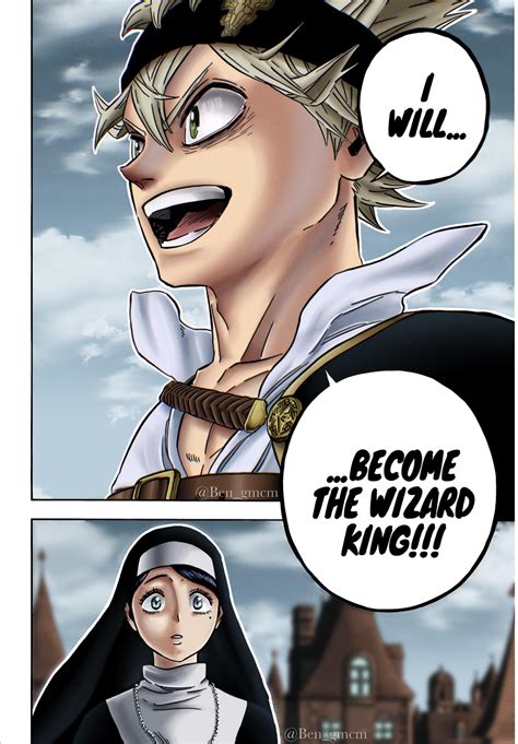 “I will become the wizard king!!” Manga coloring Ch. 332 (Ben_gmcm) : r/BlackClover