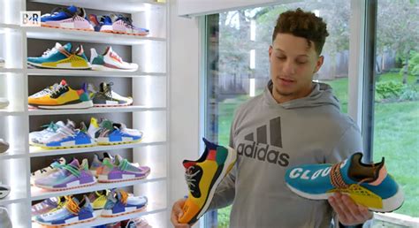 Patrick Mahomes Gets an Entire Room Dedicated to His Shoes