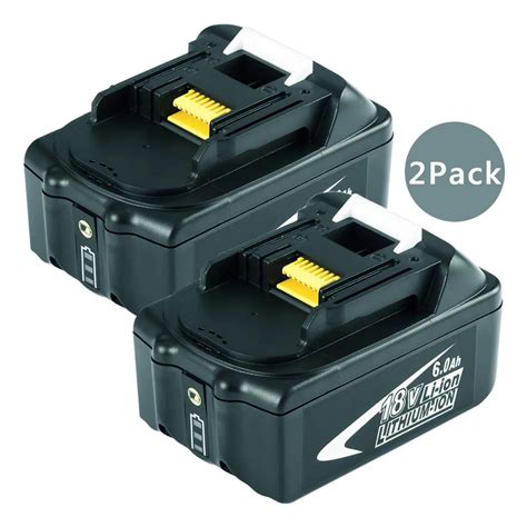 Aliexpress.com : Buy 2 pack BL1860 18V 6000mAh Rechargeable Li ion Battery for Makita Power ...