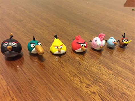 Clay Angry Birds #fimo | Bird party, Angry birds party, Angry birds