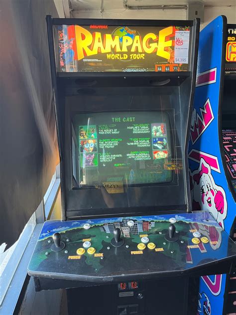 Rampage World Tour Arcade Game For Sale