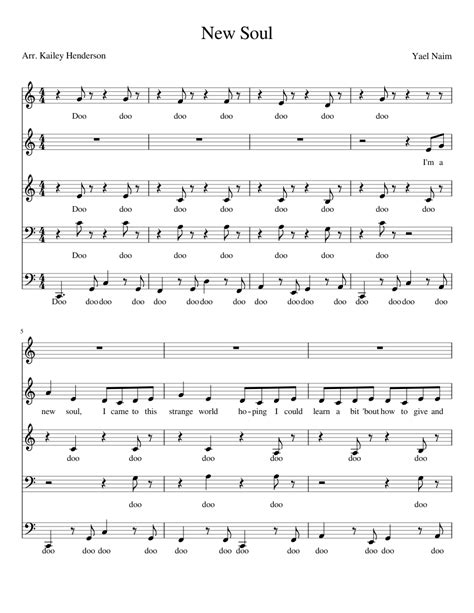 New Soul Sheet music for Piano | Download free in PDF or MIDI ...