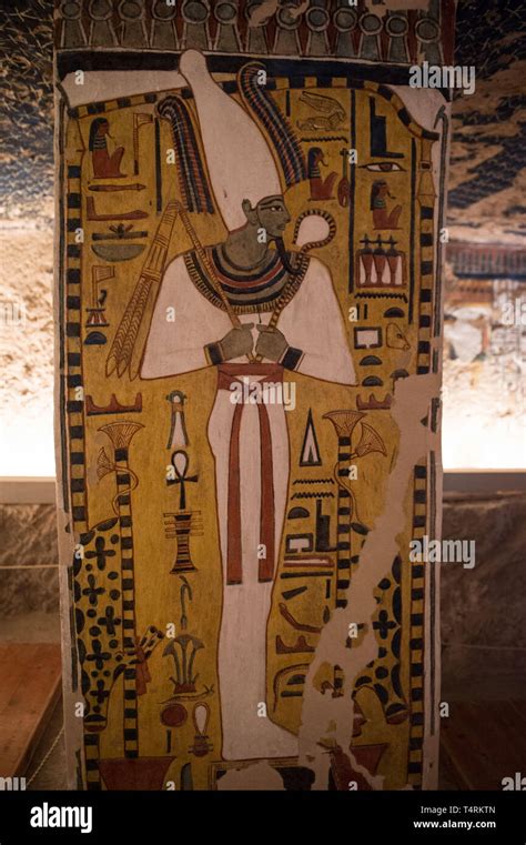 The god osiris tomb painting hi-res stock photography and images - Alamy