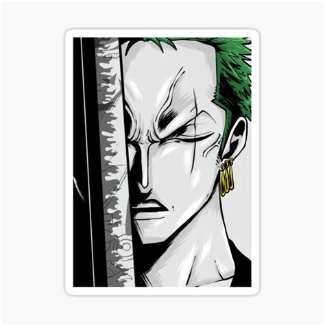 "Roronoa Zoro One Piece" Sticker for Sale by DanielJFortier | Redbubble