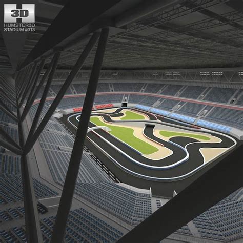 Racing track Arena 3D model - Architecture on Hum3D