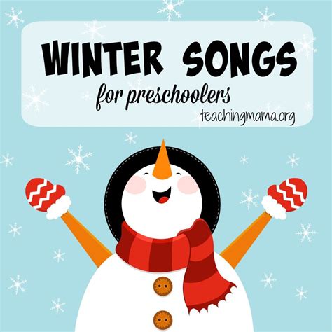 Winter Songs for Preschoolers | Preschool songs, Preschool activities ...