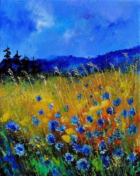 "Corn flowers 45" (2012) - Pol Ledent | Art painting, Fine art, Painting