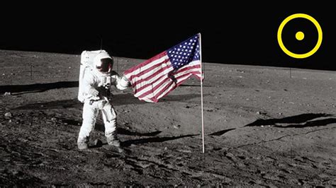 Neil Armstrong Planting The Flag