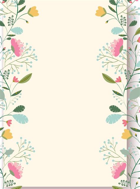 Floral Frame Flower Design Background Wallpaper Image For Free Download - Pngtree | Flower frame ...