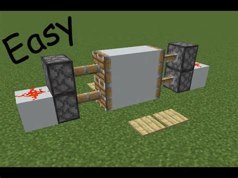 How to make a 2×2 piston door (easy) - YouTube