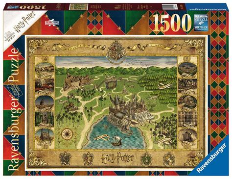 Harry Potter Hogwarts Map, 1500pc | Adult Puzzles | Puzzles | Products ...