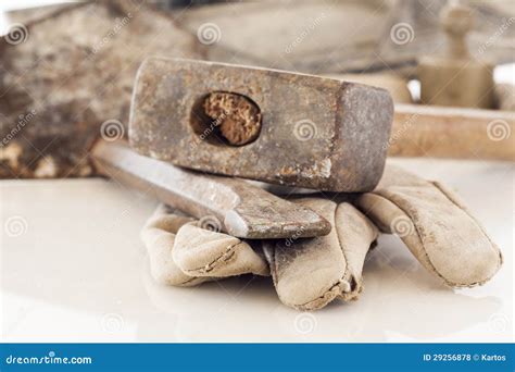 Bricklayer tools stock photo. Image of improvement, chip - 29256878