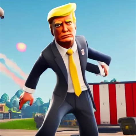 A still of donald trump from fortnite | Stable Diffusion