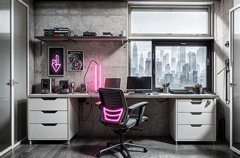 Cyberpunk Office - AI Architect - Pincel