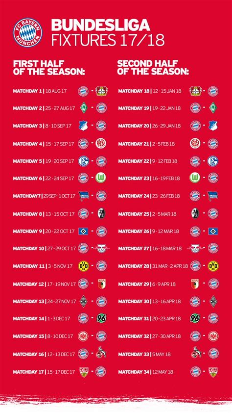 Bundesliga Fixtures / Watch Bundesliga On Fox Fc Bayern Munich - It began on 16 august 2019 and ...