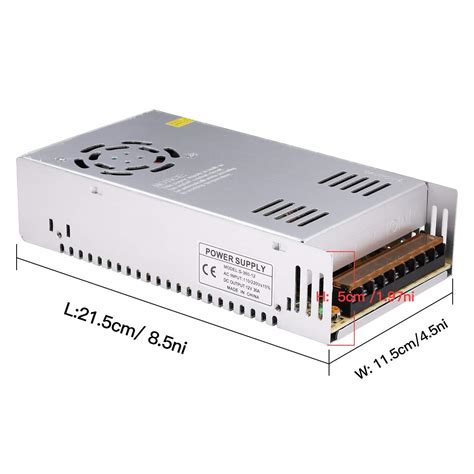 DC 12V 30A Power Supply 360W Universal Regulated Switching AC to DC ...