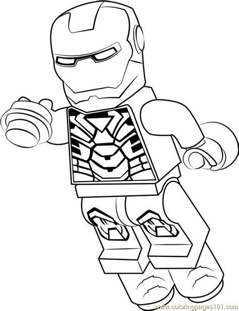 Lego Iron Man Coloring Page - Free Lego Coloring Pages ...