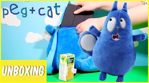 Peg + Cat Plushpack Backpack Toy Unboxing | Imports Dragon - YouTube